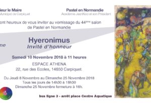 Exposition de 2018 au Salon « Pastel en Normandie » à Carpiquet